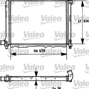 Chłodnica, układ chłodzenia silnika VALEO 731282 Promocja