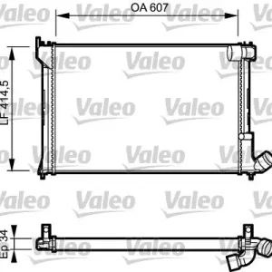 Oferta czasowa Chłodnica, układ chłodzenia silnika VALEO 731297