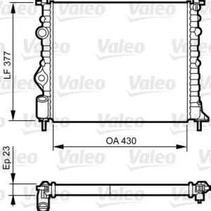 Darmowa dostawa Chłodnica, układ chłodzenia silnika VALEO 731378
