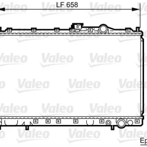 Chłodnica, układ chłodzenia silnika VALEO 731451 Bestseller