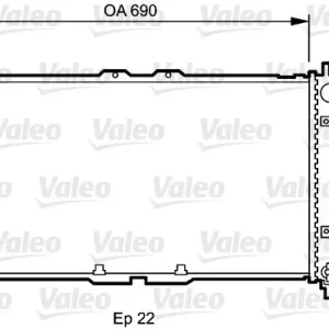 Chłodnica, układ chłodzenia silnika VALEO 731472 Zniżka