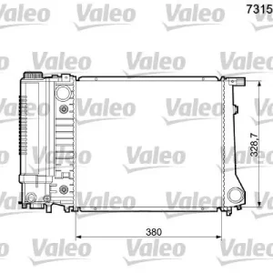 Chłodnica, układ chłodzenia silnika VALEO 731508 Zamów dziś