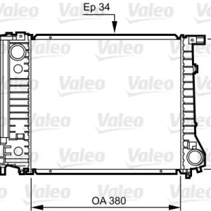 Chłodnica, układ chłodzenia silnika VALEO 731509 Ograniczona ilość