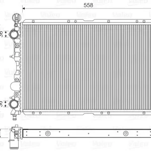 Wyprzedaż Chłodnica, układ chłodzenia silnika VALEO 731591
