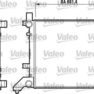 Zniżka Chłodnica, układ chłodzenia silnika VALEO 731605