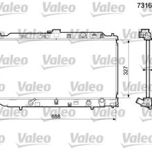 Chłodnica, układ chłodzenia silnika VALEO 731635 Oferta czasowa