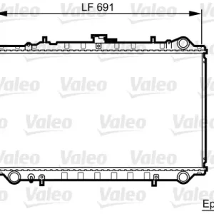 Darmowy zwrot Chłodnica, układ chłodzenia silnika VALEO 731656