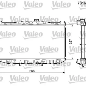 Szybka wysyłka Chłodnica, układ chłodzenia silnika VALEO 731691