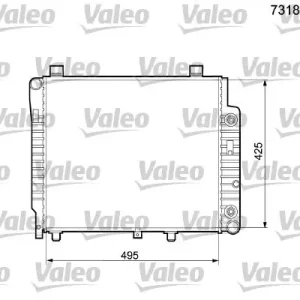 Chłodnica, układ chłodzenia silnika VALEO 731807 Najlepsza cena