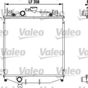 Chłodnica, układ chłodzenia silnika VALEO 731828 Darmowa dostawa