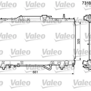 Chłodnica, układ chłodzenia silnika VALEO 731830 Do wyczerpania zapasów