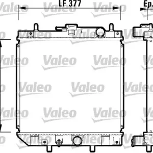 Chłodnica, układ chłodzenia silnika VALEO 731857 Szybka wysyłka