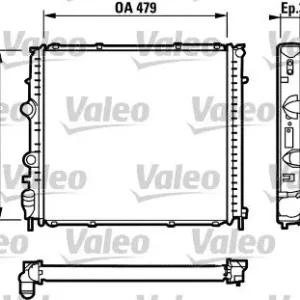 Łatwy zwrot Chłodnica, układ chłodzenia silnika VALEO 731910