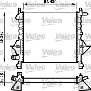 Okazja Chłodnica, układ chłodzenia silnika VALEO 732051