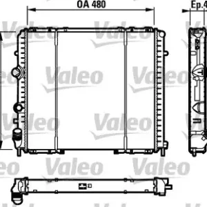 Chłodnica, układ chłodzenia silnika VALEO 732072 Okazja
