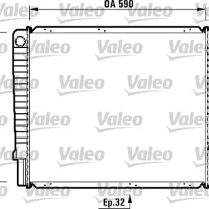 Łatwy zwrot Chłodnica, układ chłodzenia silnika VALEO 732369