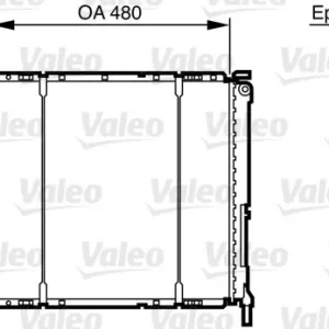 Wysoka jakość Chłodnica, układ chłodzenia silnika VALEO 732474