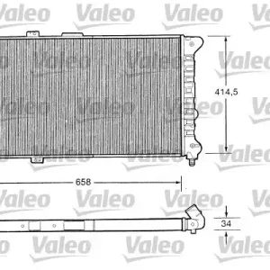 Chłodnica, układ chłodzenia silnika VALEO 732505 Do wyczerpania zapasów