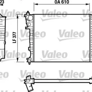 Oferta limitowana Chłodnica, układ chłodzenia silnika VALEO 732535