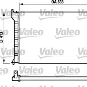Chłodnica, układ chłodzenia silnika VALEO 732567 Wysoka jakość