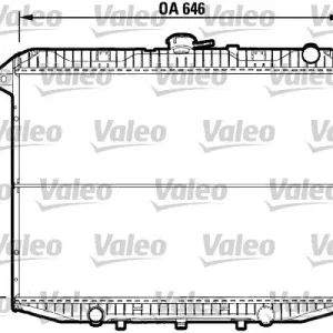 Chłodnica, układ chłodzenia silnika VALEO 732592 Darmowa dostawa
