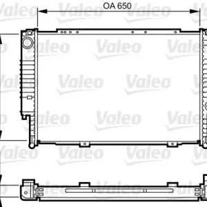 Chłodnica, układ chłodzenia silnika VALEO 732593 Nowy