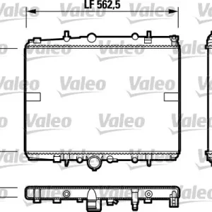 Szybka dostawa Chłodnica, układ chłodzenia silnika VALEO 732599