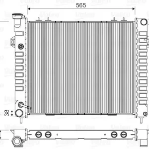 Rabat Chłodnica, układ chłodzenia silnika VALEO 732713
