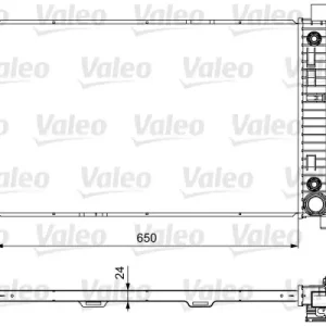 Ostatnie sztuki Chłodnica, układ chłodzenia silnika VALEO 732741