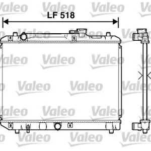 Darmowy zwrot Chłodnica, układ chłodzenia silnika VALEO 732750