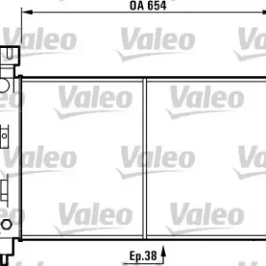 Hit sprzedaży Chłodnica, układ chłodzenia silnika VALEO 732780