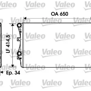 Chłodnica, układ chłodzenia silnika VALEO 732872 Obniżka ceny