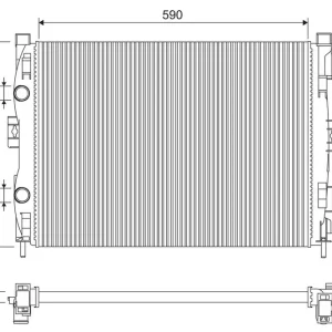 Nie przegap Chłodnica, układ chłodzenia silnika VALEO 732873