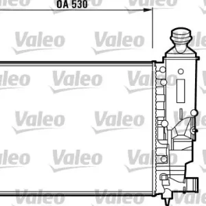 Obniżka ceny Chłodnica, układ chłodzenia silnika VALEO 732882