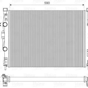 Premium Chłodnica, układ chłodzenia silnika VALEO 732946
