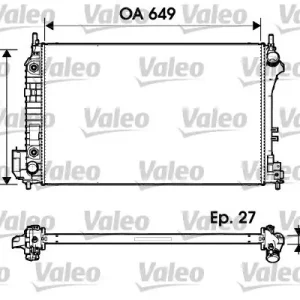 Sprawdź teraz Chłodnica, układ chłodzenia silnika VALEO 732947