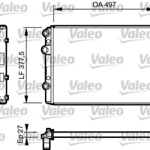 Chłodnica, układ chłodzenia silnika VALEO 732953 Bestseller