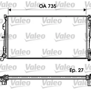 Tylko do końca tygodnia Chłodnica, układ chłodzenia silnika VALEO 732956