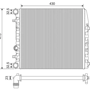 Super okazja Chłodnica, układ chłodzenia silnika VALEO 733062