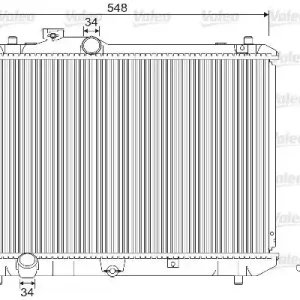 Nowość Chłodnica, układ chłodzenia silnika VALEO 733216
