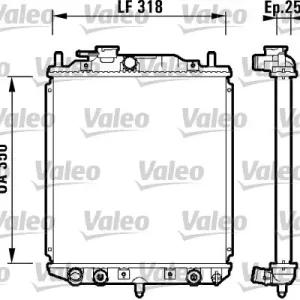 Chłodnica, układ chłodzenia silnika VALEO 734101 Dodaj do koszyka