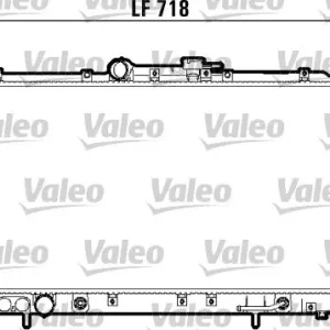 Darmowy zwrot Chłodnica, układ chłodzenia silnika VALEO 734129