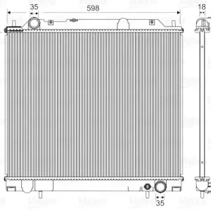 Chłodnica, układ chłodzenia silnika VALEO 734146 Obniżka ceny