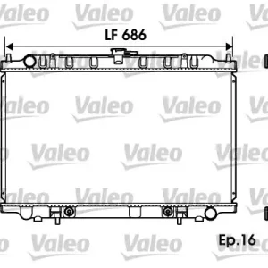 Chłodnica, układ chłodzenia silnika VALEO 734150 Ograniczona ilość