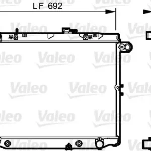 Chłodnica, układ chłodzenia silnika VALEO 734192 Dostępne od ręki