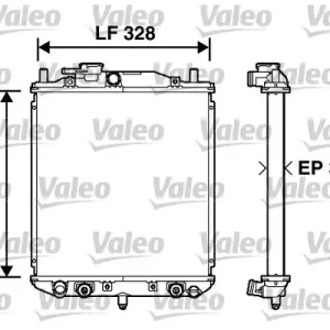 Chłodnica, układ chłodzenia silnika VALEO 734208 Zniżka