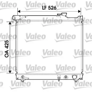 Chłodnica, układ chłodzenia silnika VALEO 734214 Nowość