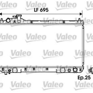 Chłodnica, układ chłodzenia silnika VALEO 734216 Szybka dostawa