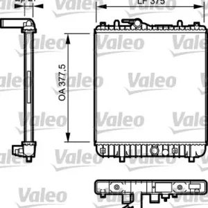 Chłodnica, układ chłodzenia silnika VALEO 734331 Okazja