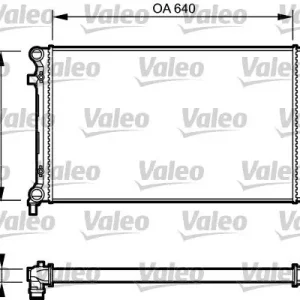 Chłodnica, układ chłodzenia silnika VALEO 734335 Szybka wysyłka